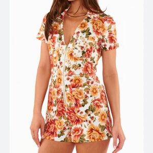 Show me your mumu ranch romper in desert rose NWT large